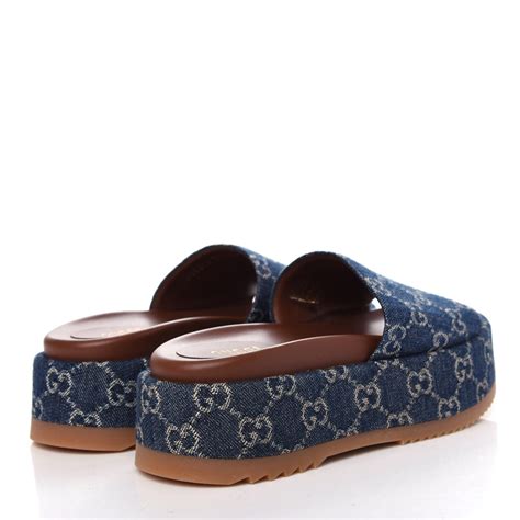 gucci slippers blue|gucci slippers for women.